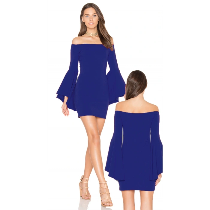 MARSİLYAN- İspanyol Kol Mini Elbise