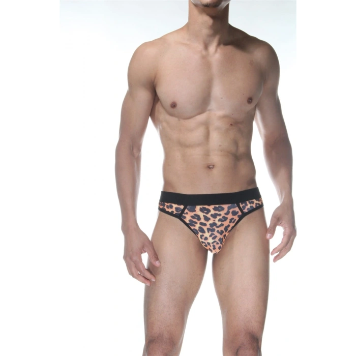 MODLİVE Leopar Desenli Erkek Tangası