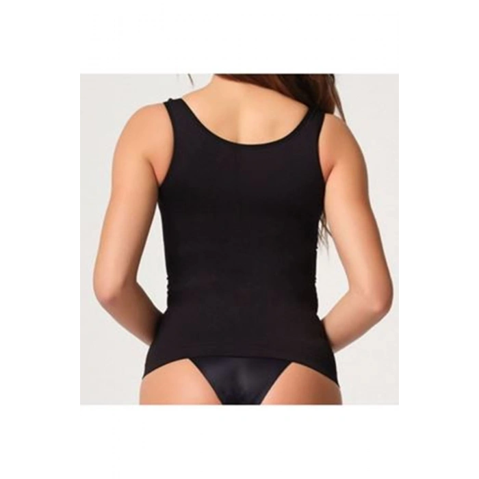 MARSİLYAN- Siyah Kadın Dikişsiz Atlet Korse - 776