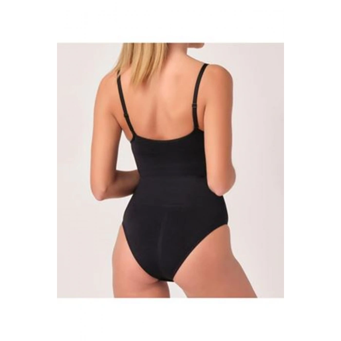 MARSİLYAN- Siyah Kancalı Dikişsiz Korse - 755