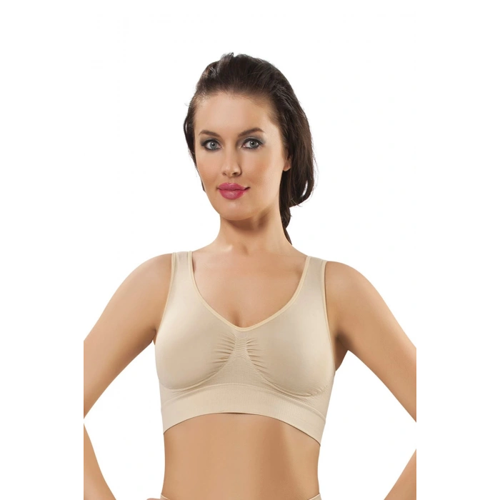 MARSİLYAN- Ten Dikişsiz Kadın Pedli Sütyen Korse - 704