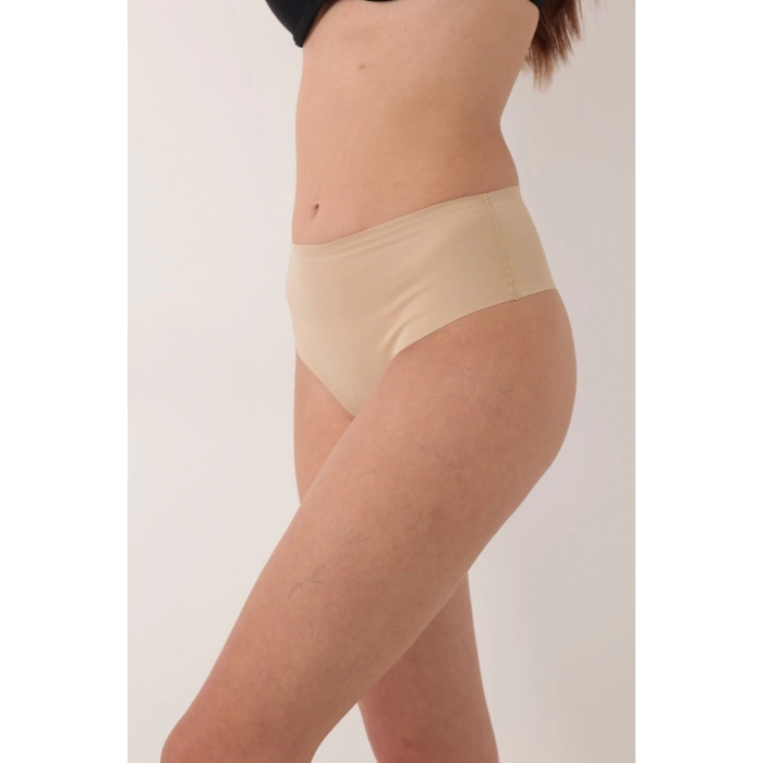 MODLİVE Ten Lazer Kesim Düşük Bel Tangalı Korse Külot