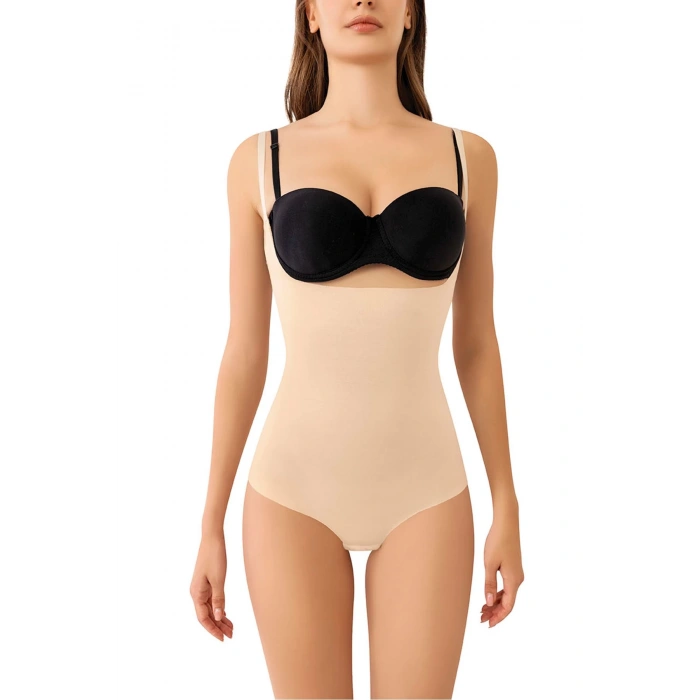 MODLİVE Ten Lazer Kesim Göğüs Altı Body Korse