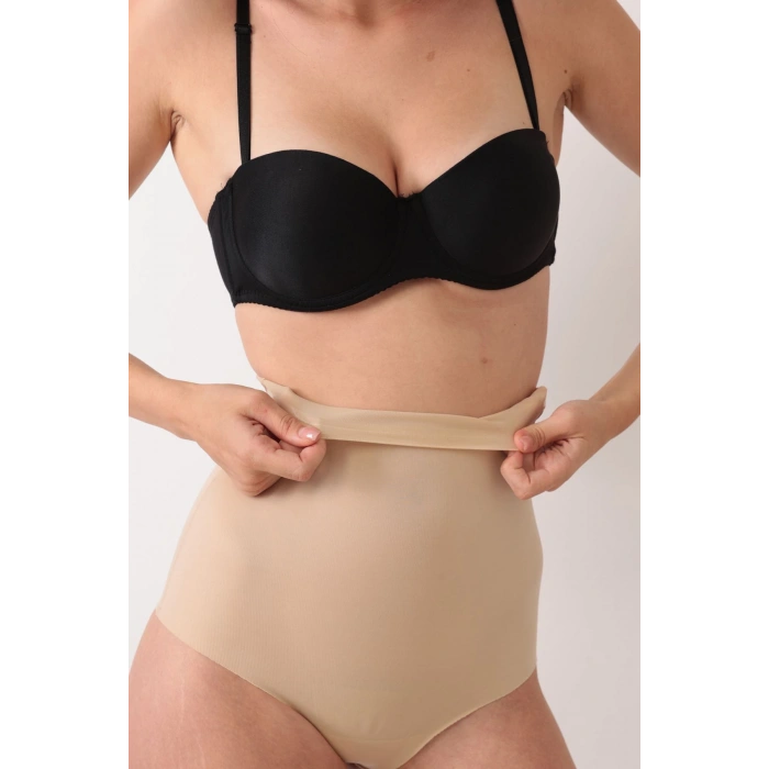 MODLİVE Ten Lazer Kesim String Tanga Korse