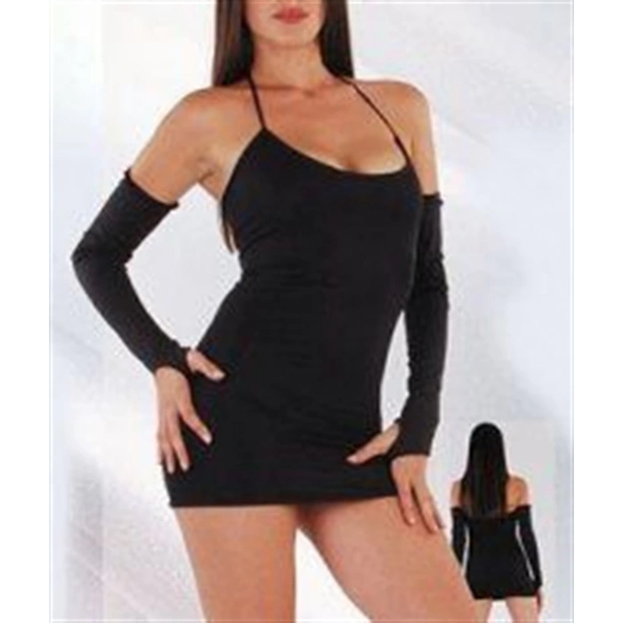 MARSİLYAN-  TP060828 Eldivenli Mini Elbise