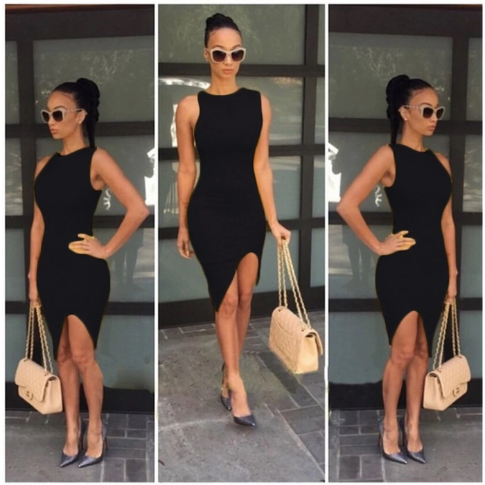 MARSİLYAN- TP101209 Asimetrik Kesim Elbise