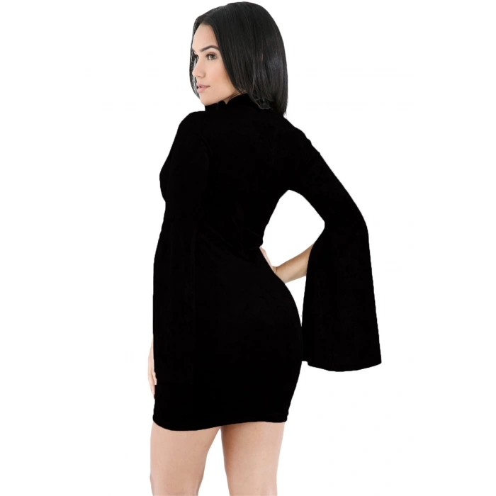 MARSİLYAN-  TP101395 Kesik Kol Fantazi Elbise