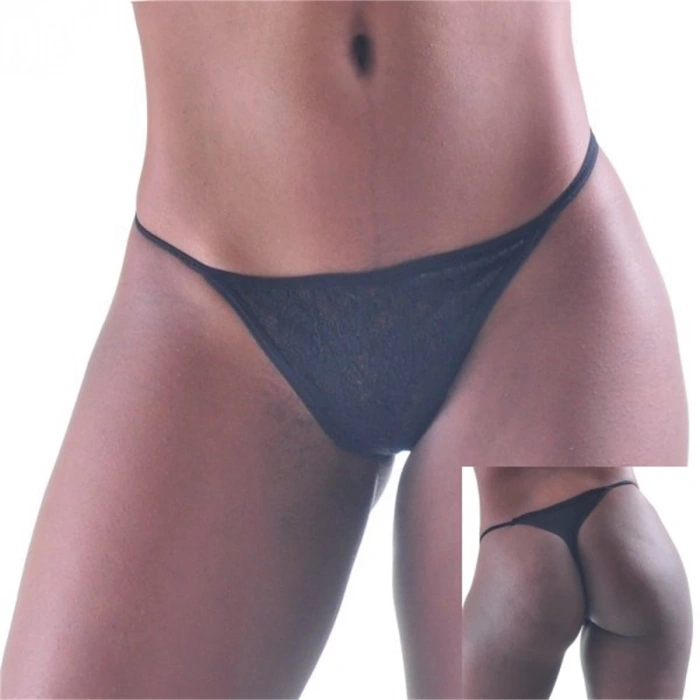 MARSİLYAN-  TP160512 Dantel Kumaş Tanga