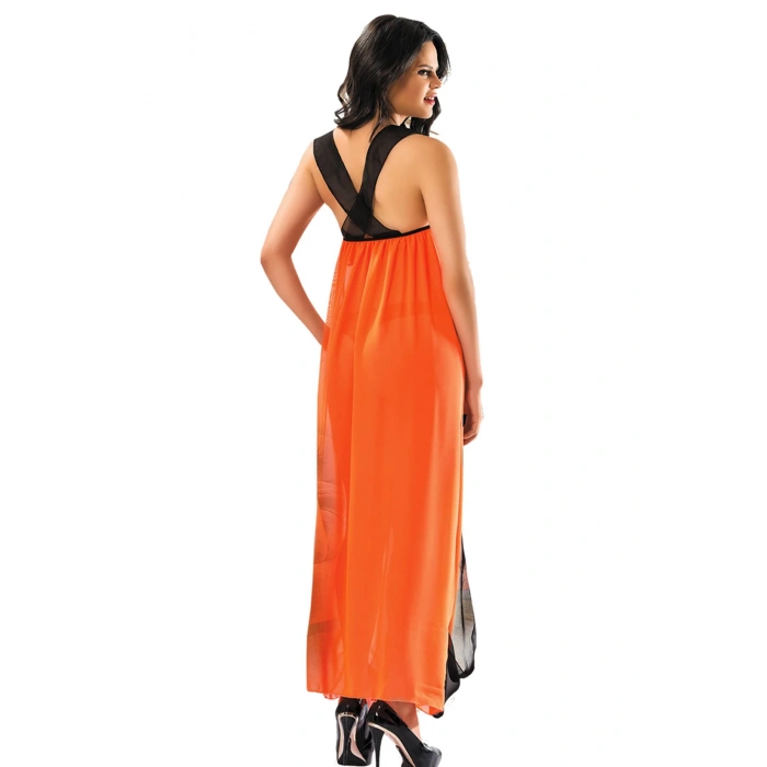 MARSİLYAN- Turuncu Tül Gecelik - 207