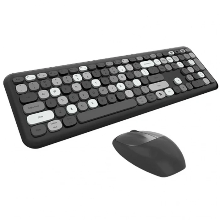Mofii No666 Siyah Gri Klavye Mouse Set