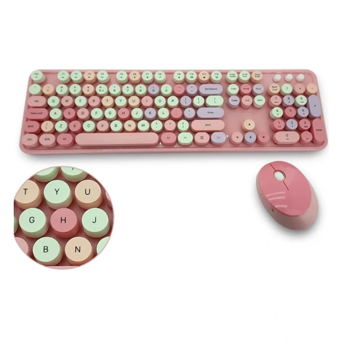 Mofii Pembe Sweet Dm Combo Klavye Mause Set