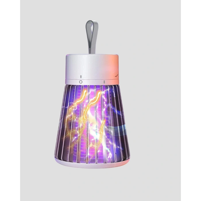 Mor Işıklı Şarjlı Böcek Öldürücü Lamba – Ev, Balkon Ve Kamp Kullanımına Uygun