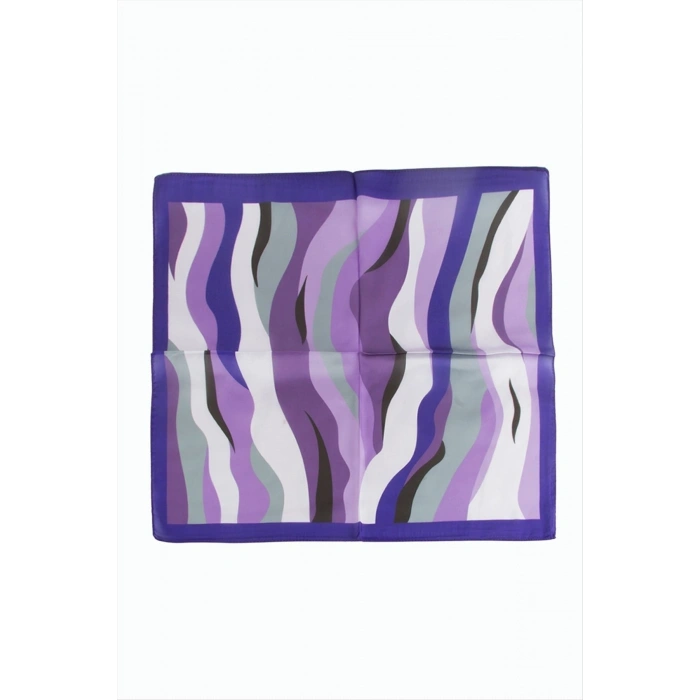 Mor Renkli Zr Şifon Fular 50*50 cm