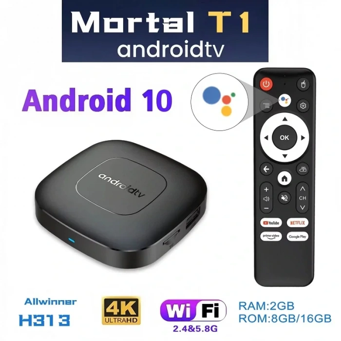 Mortal T1.Android Tv Box 2gb Ram -16 gb Hafıza Android 12 Tvbox (4887)