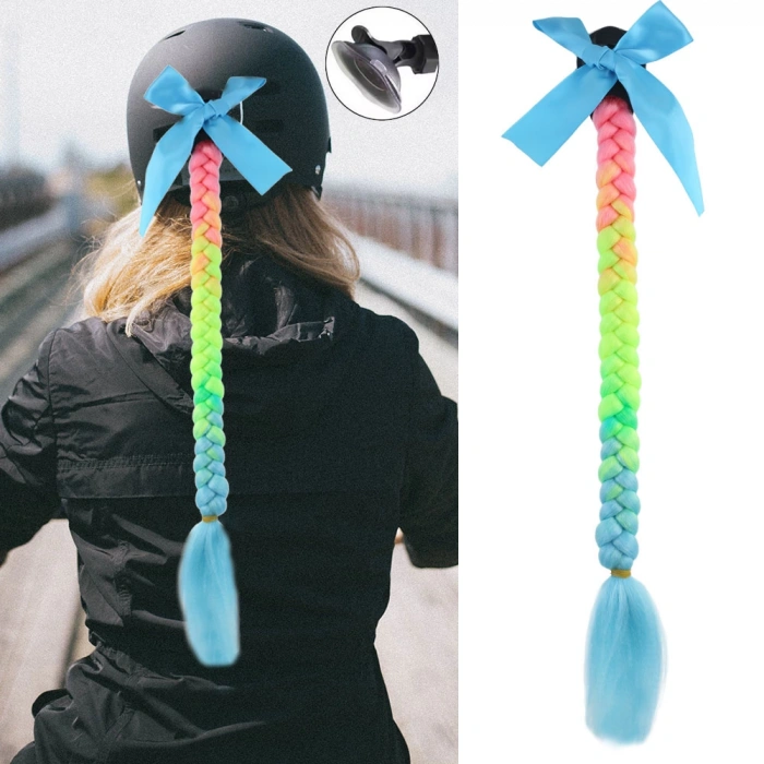 Motosiklet Kaskı Örgülü At Kuyruğu - ACM05