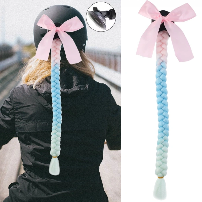 Motosiklet Kaskı Örgülü At Kuyruğu - ACM08