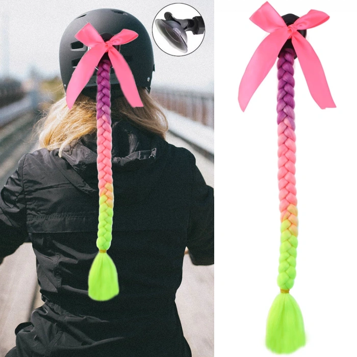 Motosiklet Kaskı Örgülü At Kuyruğu - ACM21