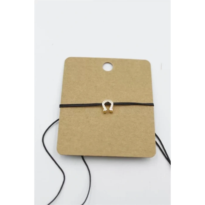 Nal İp Bileklik - Siyah