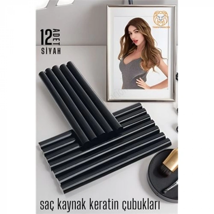 Nano Keratin Kaynak Çubukları 12 ADET SİYAH Absolute 720351