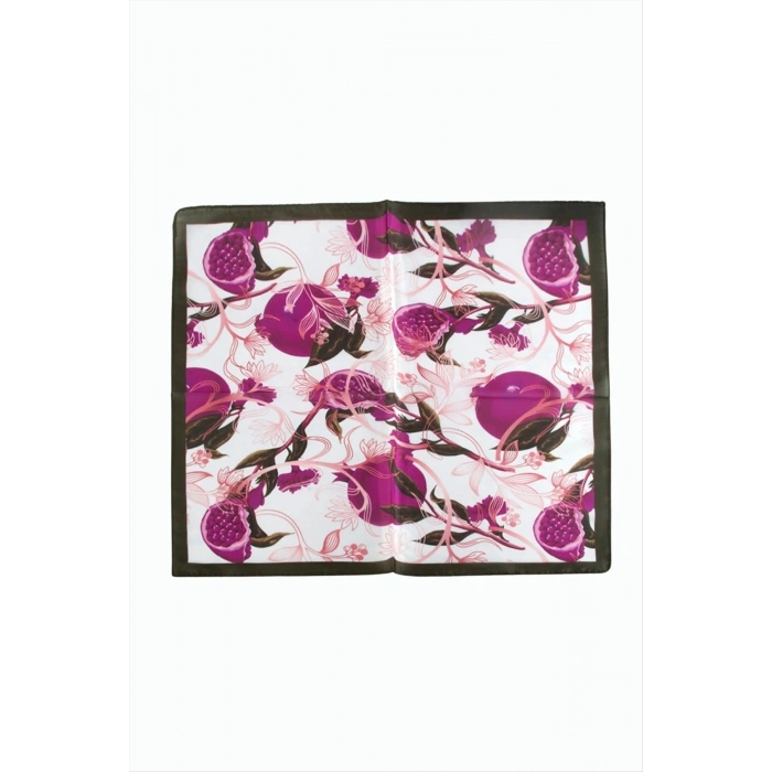 Nar Desenli Zr Şifon Fular 50*50 cm