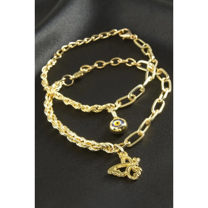 Nazar Burgulu Zincir Bileklik