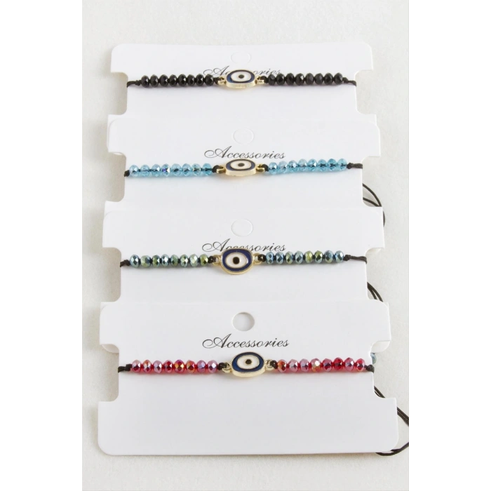 Nazar Kristal Makrome İp Bileklik