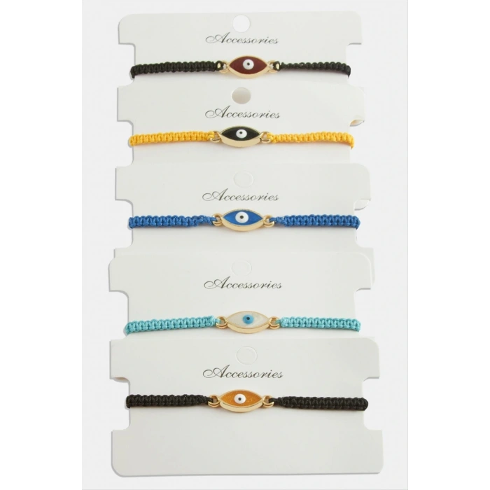 Nazar Makrome Örgülü Bileklik