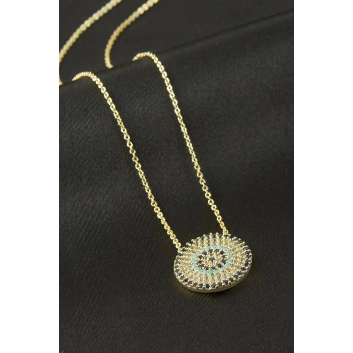 Nazar Zirkon Taşlı Kolye