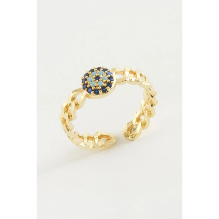 Nazar Zirkon Taşlı Yüzük