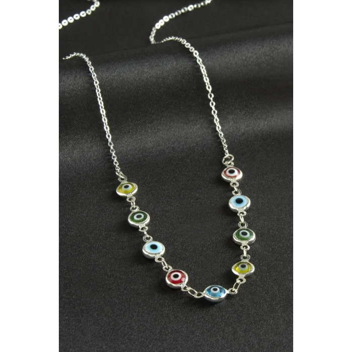 Nazarlı Mineli Kolye