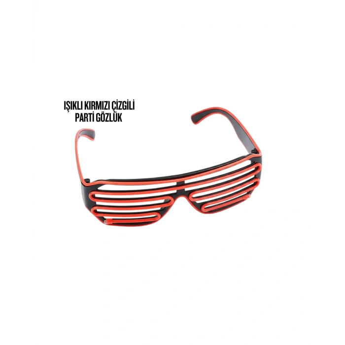 Neon Gözlük Kırmızı