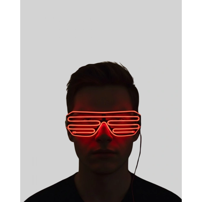 Neon Gözlük Kırmızı