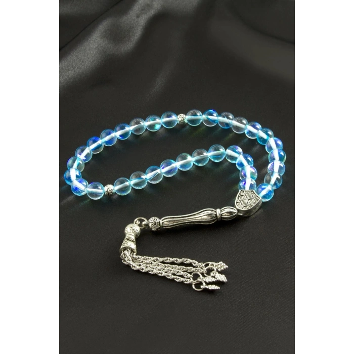 Neon Kuvars Doğaltaş Tesbih 8 mm
