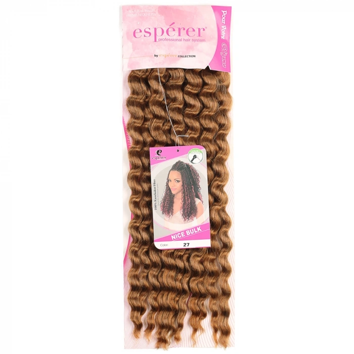 Nice Bulk Afro Su Dalgası Saç - Karamel