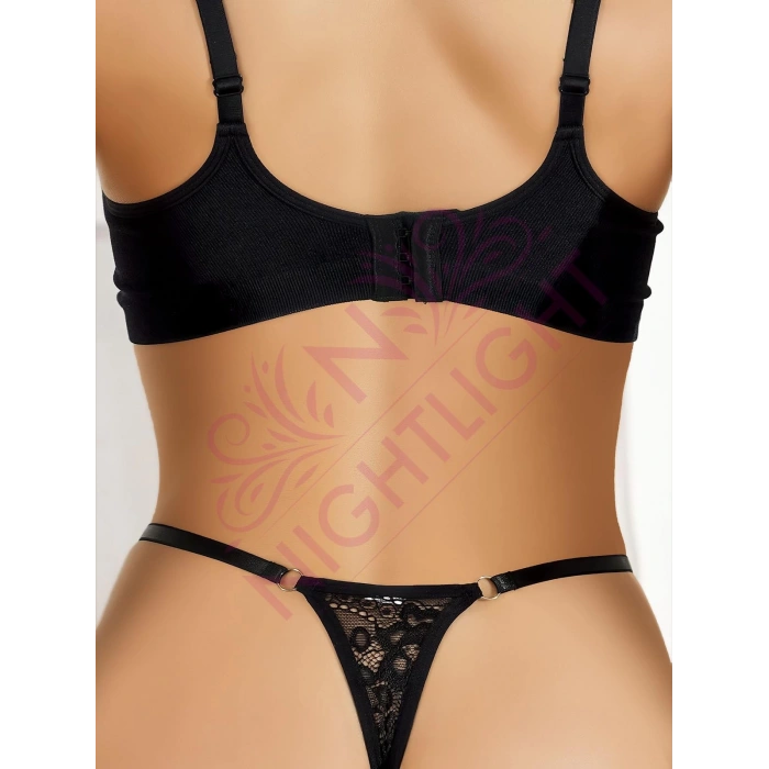 Nightlight Bacak Bantlı Özel Bölgesi Açık Fantazi Külot