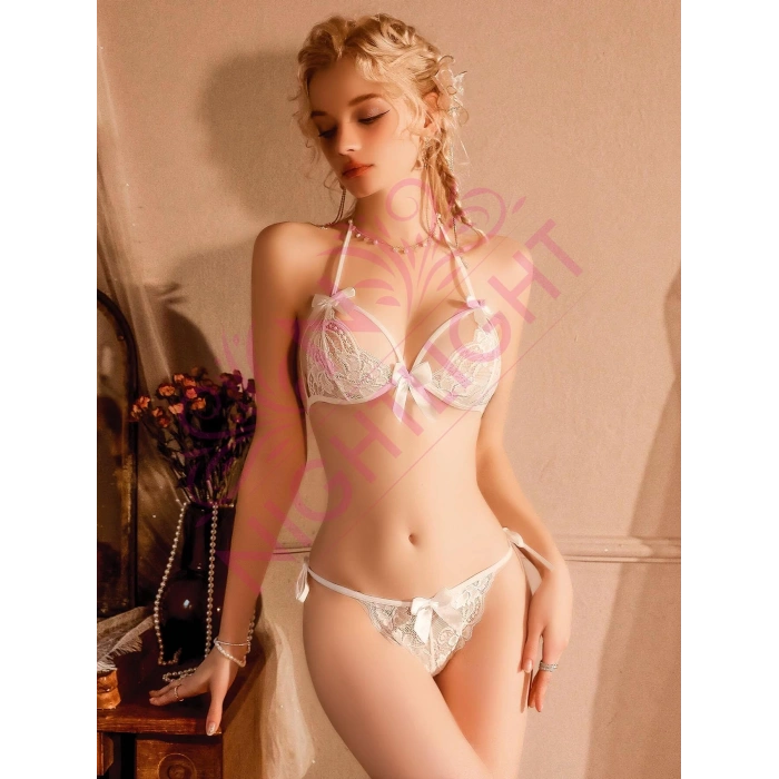 Nightlight Fiyonlu Fantazi Dantel Sütyen Külot Takım