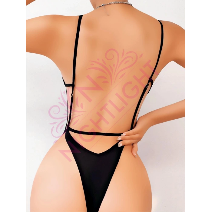 Nightlight Sırt Dekolteli Çekici Fantazi Body