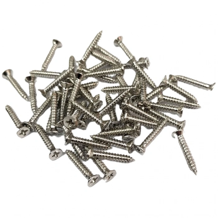 Nikel 1000 Adet Klips Vidası 2,2x13 mm YHB - Konik Başlı Kutu, Sandık, Ayak, Askı, Mini Vida