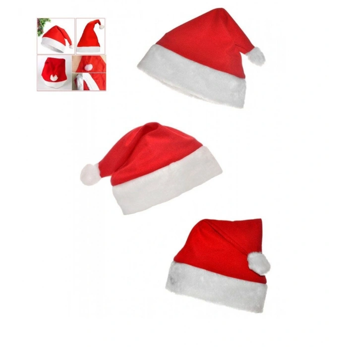 Noel Baba Şapkası 3 Adet Set