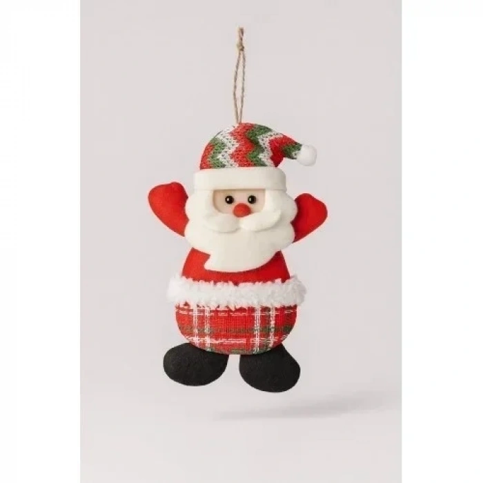 Noel Yılbaşı Çam Ağacı Süsü Peluş Tekstil Örme Orta Boy 17 cm x 11 cm
