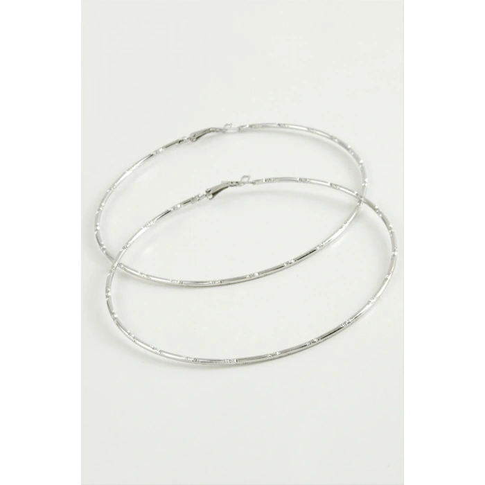 Noktalı Metal Halka Küpe 8-9-10 cm