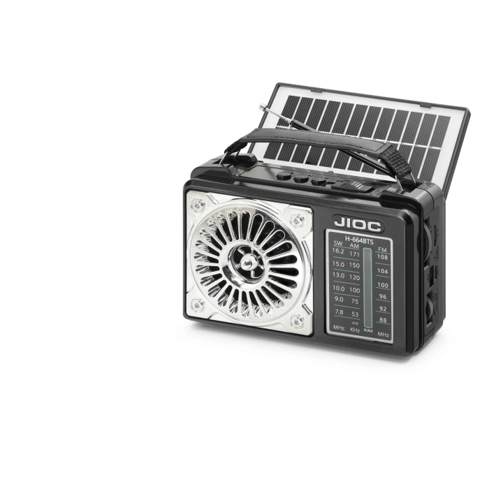 Nostaljik Kamp Ve Outdoor Solar Şarjli Tws Taşinabi̇li̇r Hoparlör H664BTS