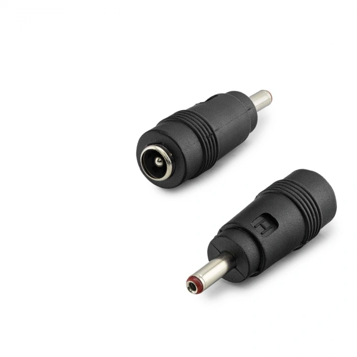 Notebook Adaptör Ucu Çevirici 3.5*1.35 (M) To 5.5*2.5 (F) 10Lu Paket Siyah HDX1314