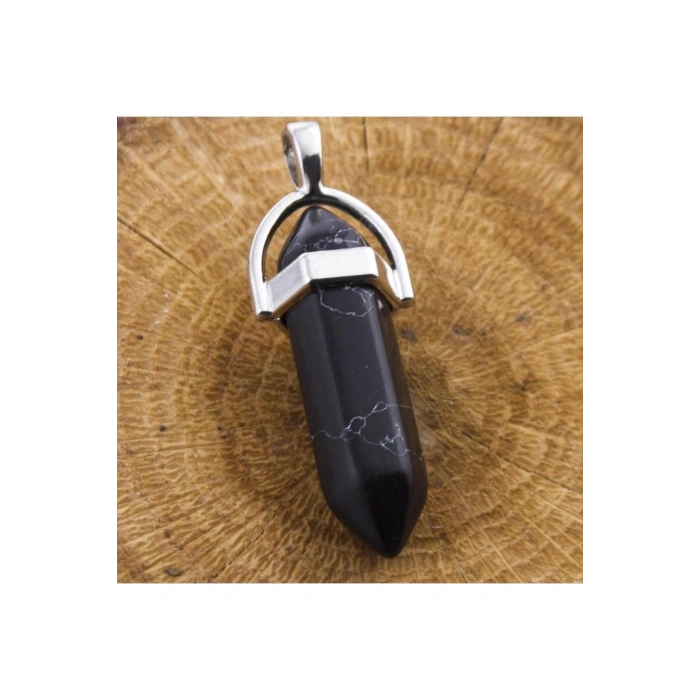 Obsidyen Point Kolye Ucu