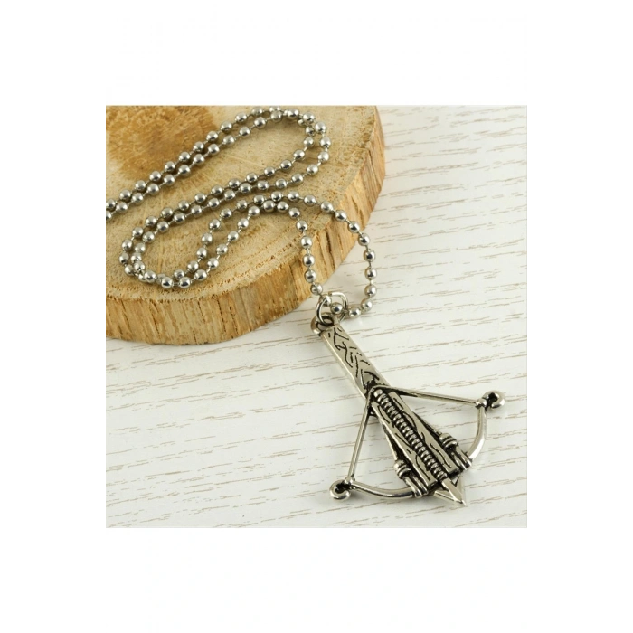 Ok Figürlü Metal Kolye