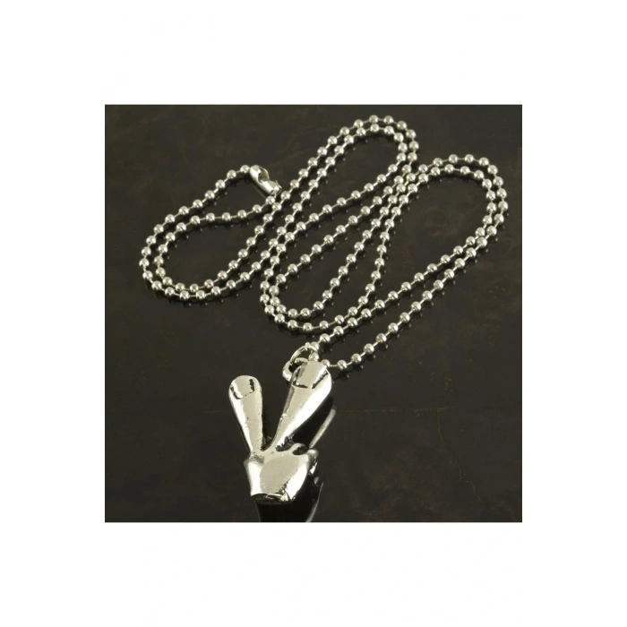 Okey İşaretli Metal Kolye