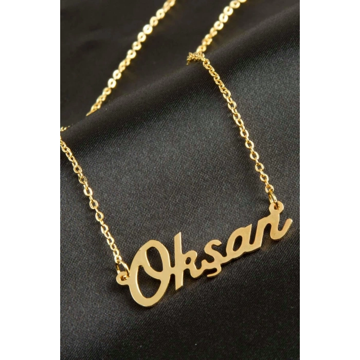 Okşan İsimli Kolye (Kişiye Özel)