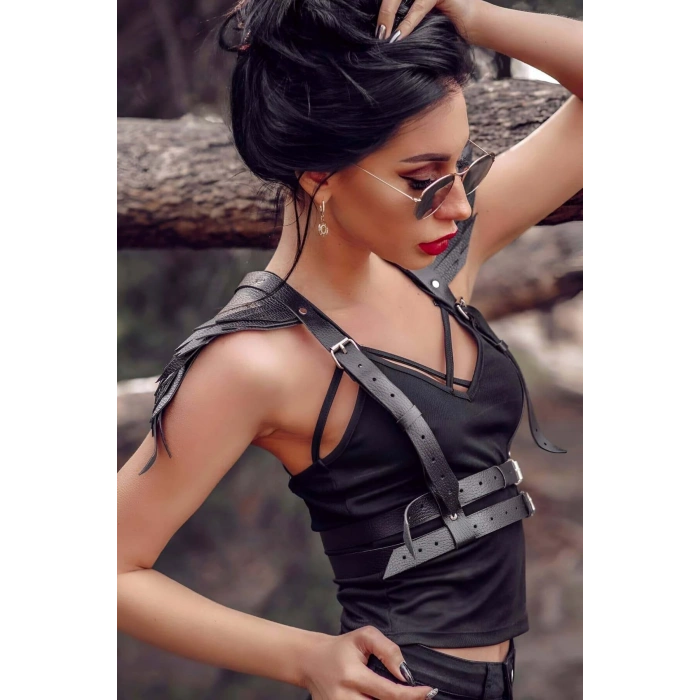 Omuz Kanatlı Çift Bel Harness - Brf717