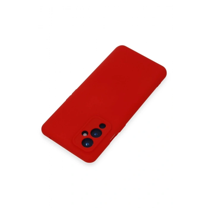 One Plus 9 Kılıf Nano içi Kadife Silikon - Kırmızı