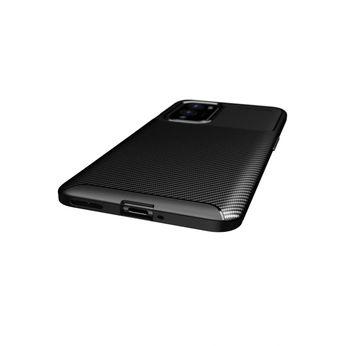 One Plus 9 Pro Kılıf Auto Focus Karbon Kapak - Siyah